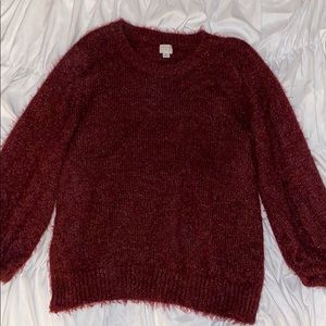 Burgundy Sweater